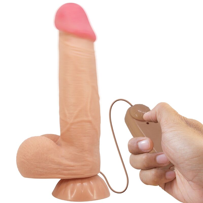 Imagen del artículo erótico PRETTY LOVE - SLIDING SKIN SERIES DILDO REALÍSTICO CON VENTOSA PIEL DESLIZANTE CONTROL REMOTO  NATURAL 21.8 CM de PRETTY LOVE HIGH GRADE en la sección JUGUETES BIENESTAR |Dildos sin Vibración de Millenial Sexshop.