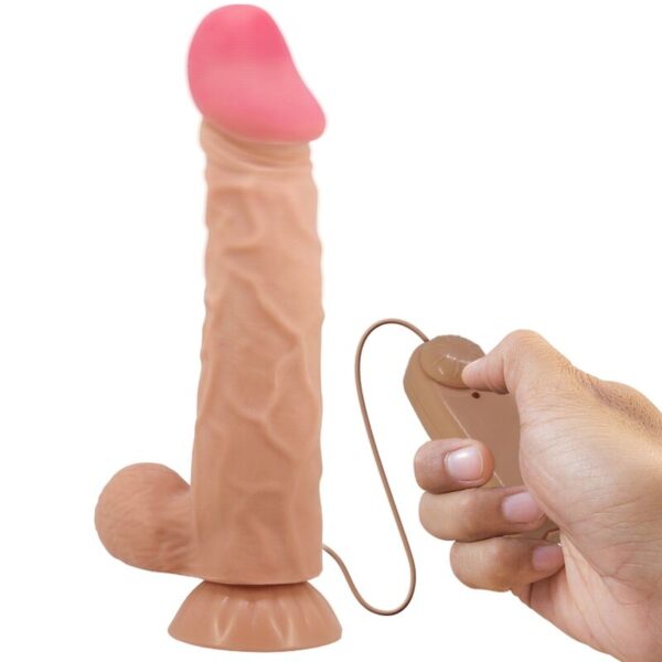Imagen del artículo erótico PRETTY LOVE - SLIDING SKIN SERIES DILDO REALÍSTICO CON VENTOSA PIEL DESLIZANTE CONTROL REMOTO NATURAL 24 CM de PRETTY LOVE HIGH GRADE en la sección JUGUETES BIENESTAR |Dildos sin Vibración de Millenial Sexshop.