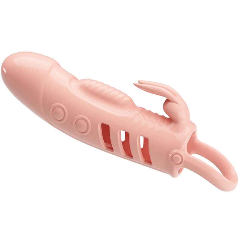 Imagen del artículo erótico PRETTY LOVE - SLOANE FUNDA PENE RABBIT NATURAL de PRETTY LOVE en la sección JUGUETES BIENESTAR |Juguetes para Hombres|Accesorios para el pene|Fundas Pene sin extensión de Millenial Sexshop.