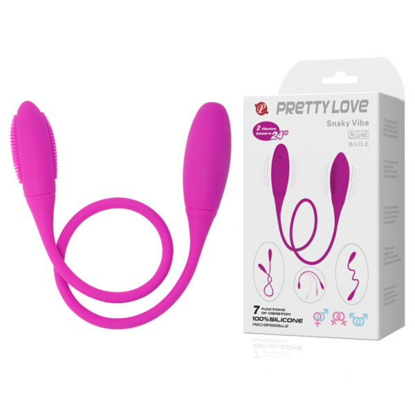 Imagen del artículo erótico PRETTY LOVE - SNAKY DELUXE VIBRADOR 7 V de PRETTY LOVE SMART en la sección JUGUETES BIENESTAR |Juguetes para Mujeres|Estimuladores|Para Clítoris de Millenial Sexshop.
