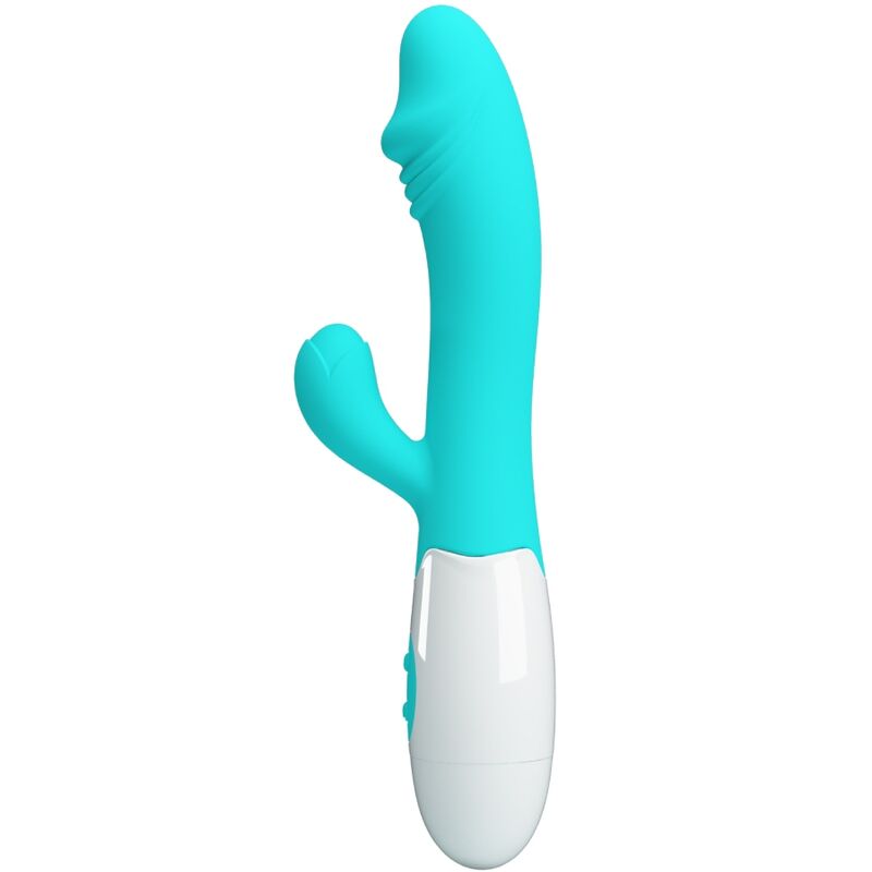 Imagen del artículo erótico PRETTY LOVE - SNAPPY VIBRADOR PUNTO G VERDE AGUA de PRETTY LOVE FLIRTATION en la sección JUGUETES BIENESTAR |Vibradores|Vibradores Punto G de Millenial Sexshop.