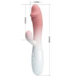 PRETTY LOVE - SNAPPY VIBRADOR RABBIT 3O VIBRACIONES ROSA - Imagen 4