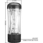 PRETTY LOVE - TAMARA MASTURBADOR MASCULINO VIBRADOR MULTIVELOCIDAD NEGRO - Imagen 4