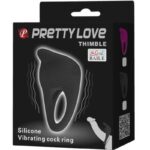 PRETTY LOVE - THIMBLE ANILLO VIBRADOR NEGRO - Imagen 8