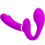 PRETTY LOVE - THUNDERBIRD VIBRADOR DOBLE STRAP-ON CONTROL REMOTO MORADO - Imagen 3