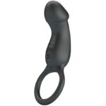 Imagen del artículo erótico PRETTY LOVE - TRAE ANILLO VIBRADOR CON ESTIMULADOR NEGRO de PRETTY LOVE MALE en la sección JUGUETES BIENESTAR |Juguetes para Hombres|Accesorios para el pene|Anillos Pene|Anillos con Vibración de Millenial Sexshop.