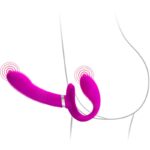 PRETTY LOVE - VALERIE VIBRADOR DOBLE STRAP-ON 12 VIBRACIONES MORADO - Imagen 3