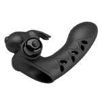 PRETTY LOVE - VANCE FUNDA DEDO VIBRADOR CONEJO NEGRO - Imagen 3