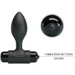 PRETTY LOVE - VIBRA BUTT PLUG ANAL 10 VIBRACIONES NEGRO - Imagen 5