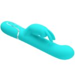 PRETTY LOVE - VIBRADOR COALE RABBIT PERLAS VERDE AGUA - Imagen 3