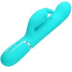 PRETTY LOVE - VIBRADOR COALE RABBIT PERLAS VERDE AGUA - Imagen 4