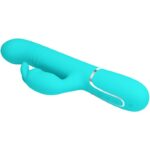PRETTY LOVE - VIBRADOR COALE RABBIT PERLAS VERDE AGUA - Imagen 6