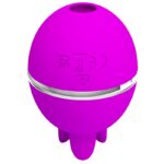 PRETTY LOVE - VIBRADOR DE SILICONA REDONDO GEMINI BALL MORADO - Imagen 2