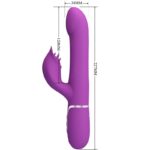 PRETTY LOVE - VIBRADOR & ESTIMULADOR MULTIFUNCIÓN 4 EN 1 MORADO - Imagen 5