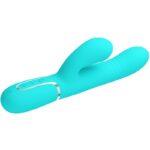 Imagen del artículo erótico PRETTY LOVE - VIBRADOR PUNTO G MULTIFUNCIÓN VERDE AGUA de PRETTY LOVE FLIRTATION en la sección JUGUETES BIENESTAR |Vibradores|Vibradores Rabbit de Millenial Sexshop.