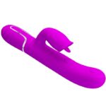 Imagen del artículo erótico PRETTY LOVE - VIBRADOR RABBIT CON LICKING FUCSIA de PRETTY LOVE FLIRTATION en la sección JUGUETES BIENESTAR |Vibradores|Vibradores Rabbit de Millenial Sexshop.