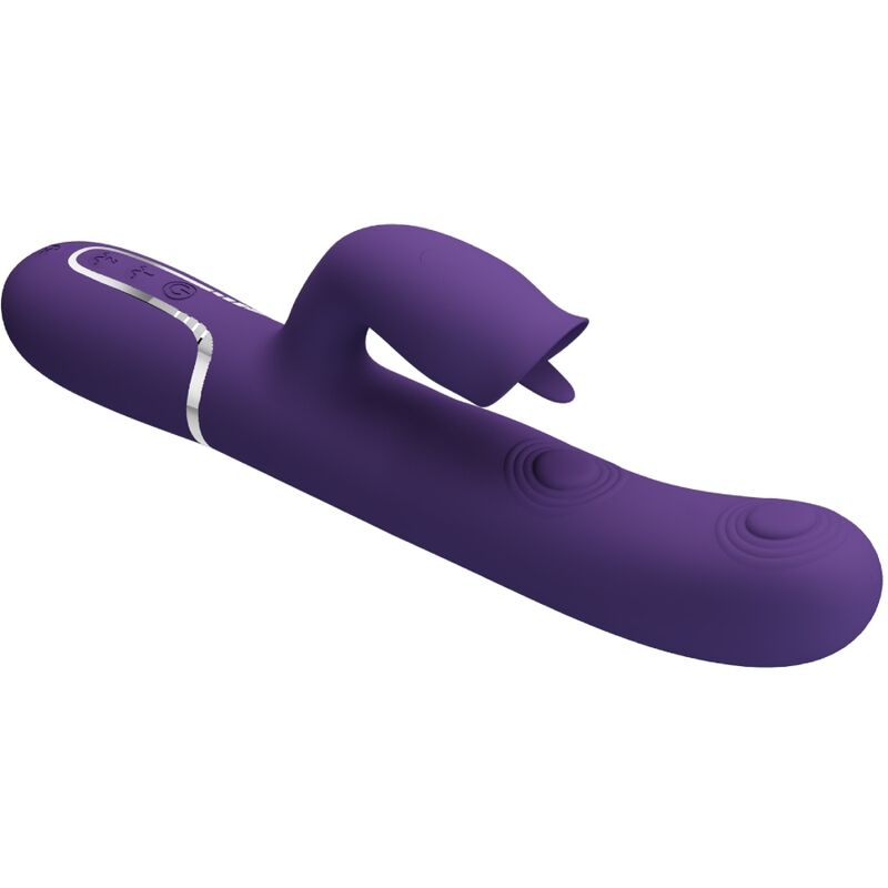 Imagen del artículo erótico PRETTY LOVE - VIBRADOR RABBIT CON LICKING MORADO de PRETTY LOVE FLIRTATION en la sección JUGUETES BIENESTAR |Vibradores|Vibradores Rabbit de Millenial Sexshop.