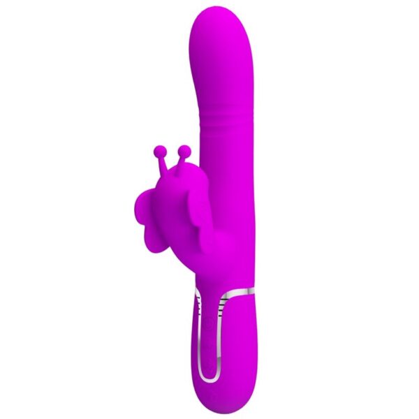 Imagen del artículo erótico PRETTY LOVE - VIBRADOR RABBIT MULTIFUNCIÓN 4 EN 1 MARIPOSA FUCSIA de PRETTY LOVE FLIRTATION en la sección JUGUETES BIENESTAR |Vibradores|Vibradores Rabbit de Millenial Sexshop.