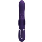 PRETTY LOVE - VIBRADOR RABBIT MULTIFUNCIÓN 4 EN 1 MARIPOSA MORADO - Imagen 2