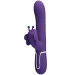 Imagen del artículo erótico PRETTY LOVE - VIBRADOR RABBIT MULTIFUNCIÓN 4 EN 1 MARIPOSA MORADO de PRETTY LOVE FLIRTATION en la sección JUGUETES BIENESTAR |Vibradores|Vibradores Rabbit de Millenial Sexshop.