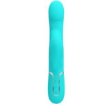 PRETTY LOVE - VIBRADOR RABBIT PERLAS VERDE AGUA - Imagen 2