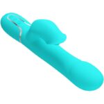 PRETTY LOVE - VIBRADOR RABBIT PERLAS VERDE AGUA - Imagen 4