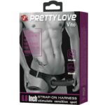PRETTY LOVE - VITO STRAP ON CON DILDO HUECO Y VIBRACIÓN 17.3 CM - Imagen 7
