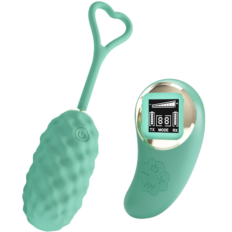 Imagen del artículo erótico PRETTY LOVE - VIVIAN HUEVO VIBRADOR CONTROL REMOTO VERDE de PRETTY LOVE LED en la sección JUGUETES BIENESTAR |Juguetes para Mujeres|Estimuladores|Huevos vibradores de Millenial Sexshop.