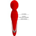 PRETTY LOVE - WALTER VIBRADOR WAND ROJO - Imagen 6
