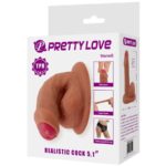 PRETTY LOVE - WARNELL DILDO ULTRA REALÍSTICO Y ELÁSTICO 9.5 CM MULATO - Imagen 10