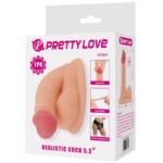 PRETTY LOVE - WILDON DILDO ULTRA REALÍSTICO Y ELÁSTICO 10 CM NATURAL - Imagen 10