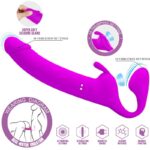Imagen del artículo erótico PRETTY LOVE - ZANINI DILDO STRAP-ON SIN ARNÉS 10 VIBRACIONES MORADO de PRETTY LOVE en la sección JUGUETES BIENESTAR |Dildos sin Vibración|Penes Transexuales de Millenial Sexshop.