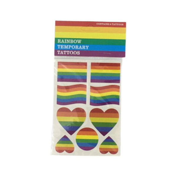 Imagen del artículo erótico PRIDE - TATUAJES BANDERA LGBT de PRIDE en la sección ARTÍCULOS VARIOS|Articulos divertidos|Complementos de Millenial Sexshop.