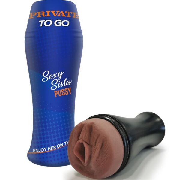 Imagen del artículo erótico PRIVATE - MASTURBADOR SEXY SISTA TO GO de PRIVATE en la sección JUGUETES BIENESTAR |Juguetes para Hombres|Vaginas con vibración de Millenial Sexshop.