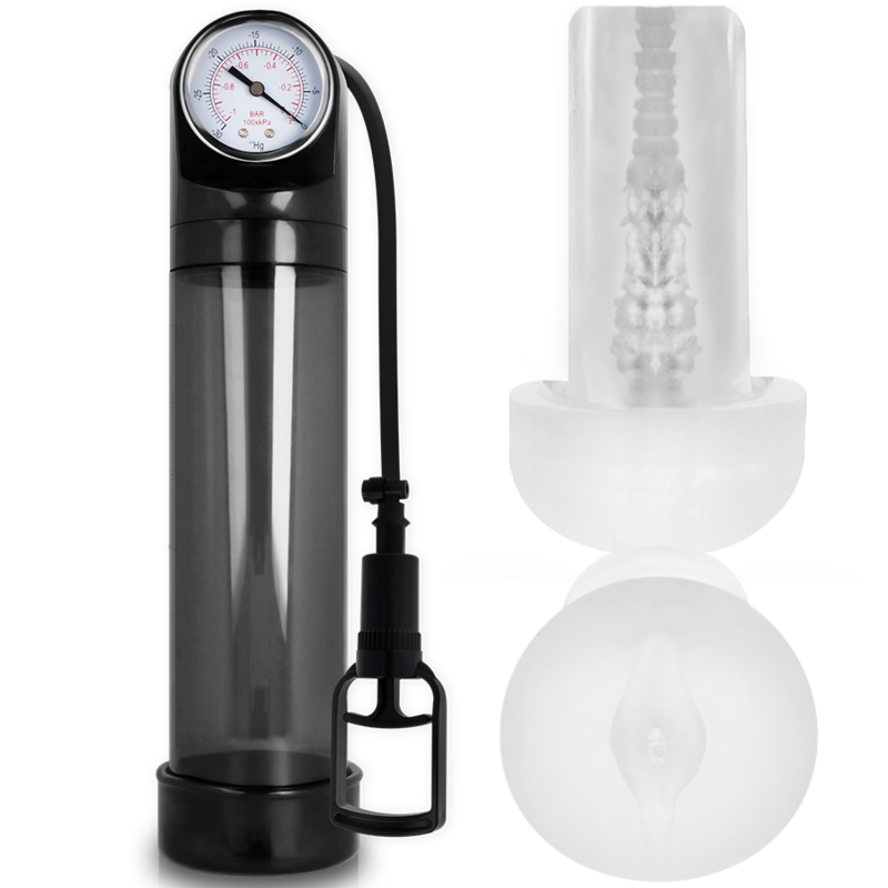 Imagen del artículo erótico PUMP ADDICTED - BOMBA ERECCIÓN RX9 NEGRO CON MASTURBADOR de PUMP ADDICTED en la sección JUGUETES BIENESTAR |Juguetes para Hombres|Accesorios para el pene|Bomba Alargadora Pene de Millenial Sexshop.