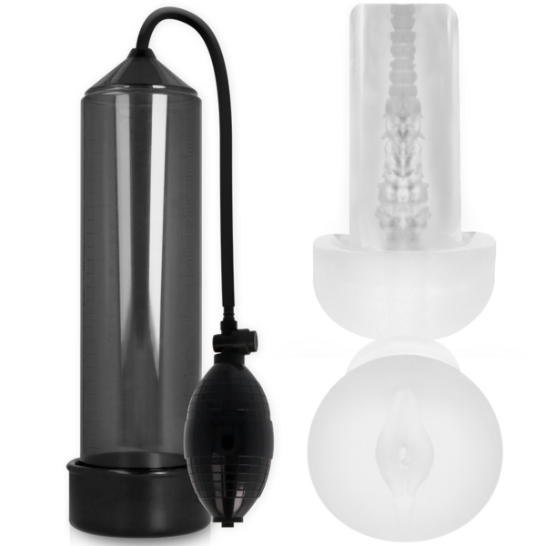 Imagen del artículo erótico PUMP ADDICTED - RX3 BOMBA ERECCIÓN NEGRO CON MASTURBADOR de PUMP ADDICTED en la sección JUGUETES BIENESTAR |Juguetes para Hombres|Accesorios para el pene|Bomba Alargadora Pene de Millenial Sexshop.