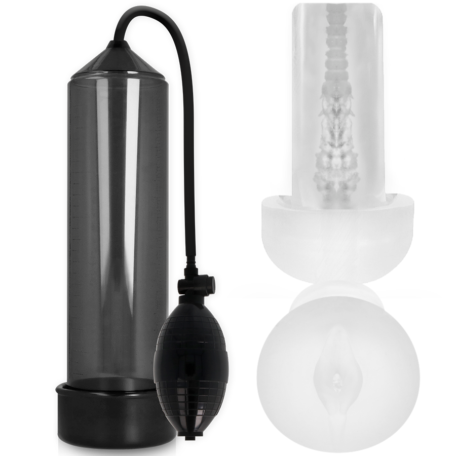 Imagen del artículo erótico PUMP ADDICTED - RX3 BOMBA ERECCIÓN NEGRO CON MASTURBADOR de PUMP ADDICTED en la sección JUGUETES BIENESTAR |Juguetes para Hombres|Accesorios para el pene|Bomba Alargadora Pene de Millenial Sexshop.