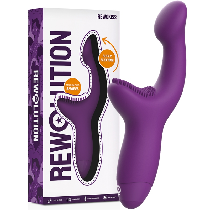 Imagen del artículo erótico REWOLUTION - REWOKISS VIBRADOR ESTIMULADOR PUNTO A de REWOLUTION en la sección JUGUETES BIENESTAR |Vibradores|Rotadores y vibradores de Millenial Sexshop.