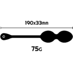 RITUAL NISHA BOLAS KEGEL RECARGABLES VIBRADORAS NEGRO - Imagen 3