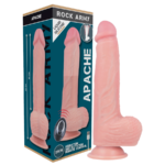 Imagen del artículo erótico ROCKARMY - APACHE VIBRADOR REALÍSTICO CONTROL REMOTO LIQUID SILICONE 20.5 CM -O- 4.62 CM de ROCK ARMY en la sección JUGUETES BIENESTAR |Vibradores|Vibradores control remoto de Millenial Sexshop.