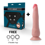 ROCKARMY - ARNÉS + DUAL DENSITY CRUSADER DILDO REALISTA 21.5 CM -O- 4.46 CM - Imagen 2