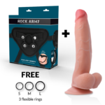 ROCKARMY - ARNÉS + DUAL DENSITY LEOPARD DILDO REALISTA 23 CM -O- 4.77 CM - Imagen 2