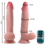 ROCKARMY - ARNÉS + DUAL DENSITY SHERMAN DILDO REALISTA 24 CM -O- 4.62 CM - Imagen 4