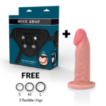 ROCKARMY - ARNES + DUAL DENSITY TIGER DILDO REALISTA 14 CM -O- 4.46 CM - Imagen 2