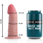 ROCKARMY - ARNES + DUAL DENSITY TIGER DILDO REALISTA 14 CM -O- 4.46 CM - Imagen 5