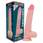 ROCKARMY - ARNÉS + LIQUID SILICONE DILDO PREMIUM KINGCOBRA 24 CM -O- 4.77 CM - Imagen 10