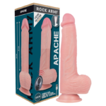 ROCKARMY - ARNÉS + LIQUID SILICONE VIBRADOR CONTROL REMOTO PREMIUM APACHE 20.5 CM -O- 4.62 CM - Imagen 3