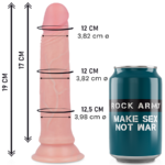 Imagen del artículo erótico ROCKARMY - AVENGER DILDO REALÍSTICO LIQUID SILICONE 19 CM -O- 3.98 CM de ROCK ARMY en la sección JUGUETES BIENESTAR |Dildos sin Vibración|Penes realisticos de Millenial Sexshop.