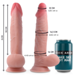 ROCKARMY - SHERMAN DILDO REALISTA DUAL DENSITY 24 CM -O- 4.62 CM - Imagen 3