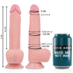 ROCKARMY - SPITFIRE DILDO REALÍSTICO LIQUID SILICONE 21 CM -O- 4.62 CM - Imagen 2